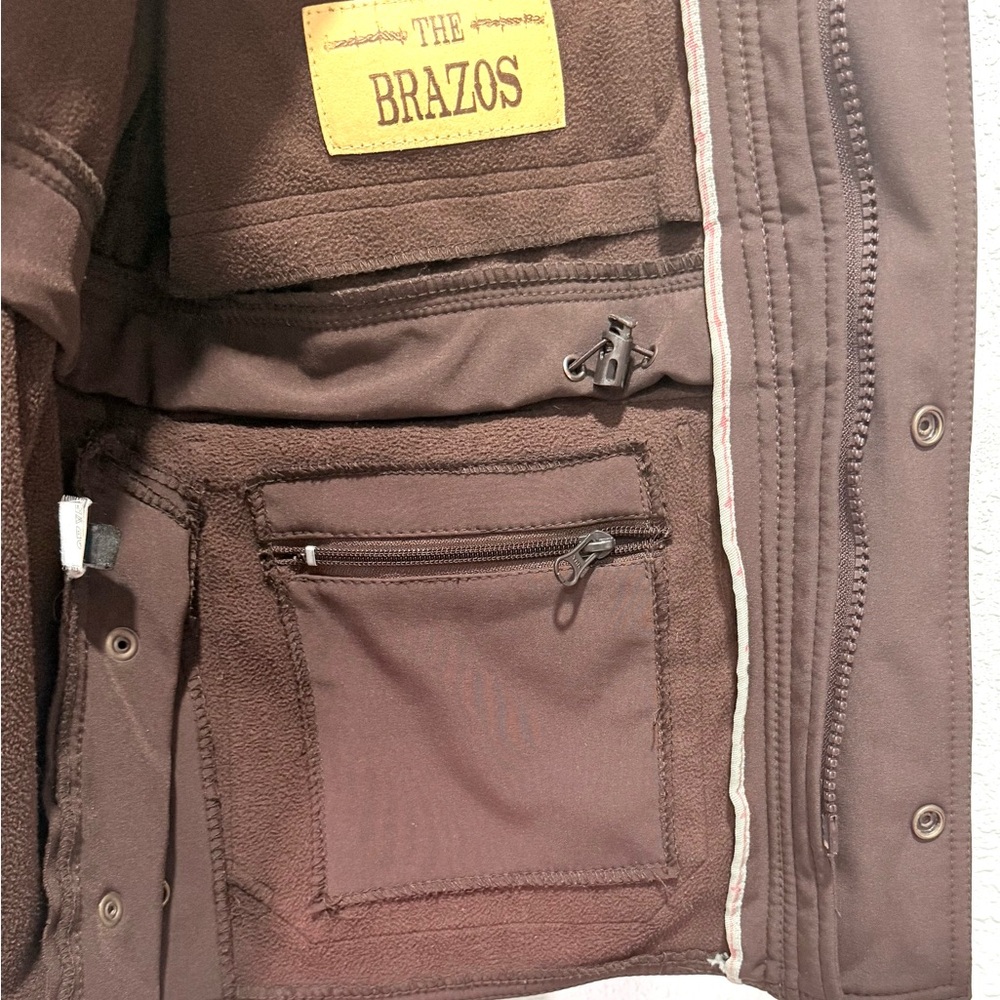 STS Ranchwear Brown Work Jacket with Rodeo Contest Patch L - Picture 4 of 12